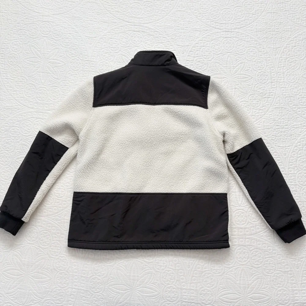 Topo Designs Women's Subalpine Fleece Jacket, Bone White / Black‎
